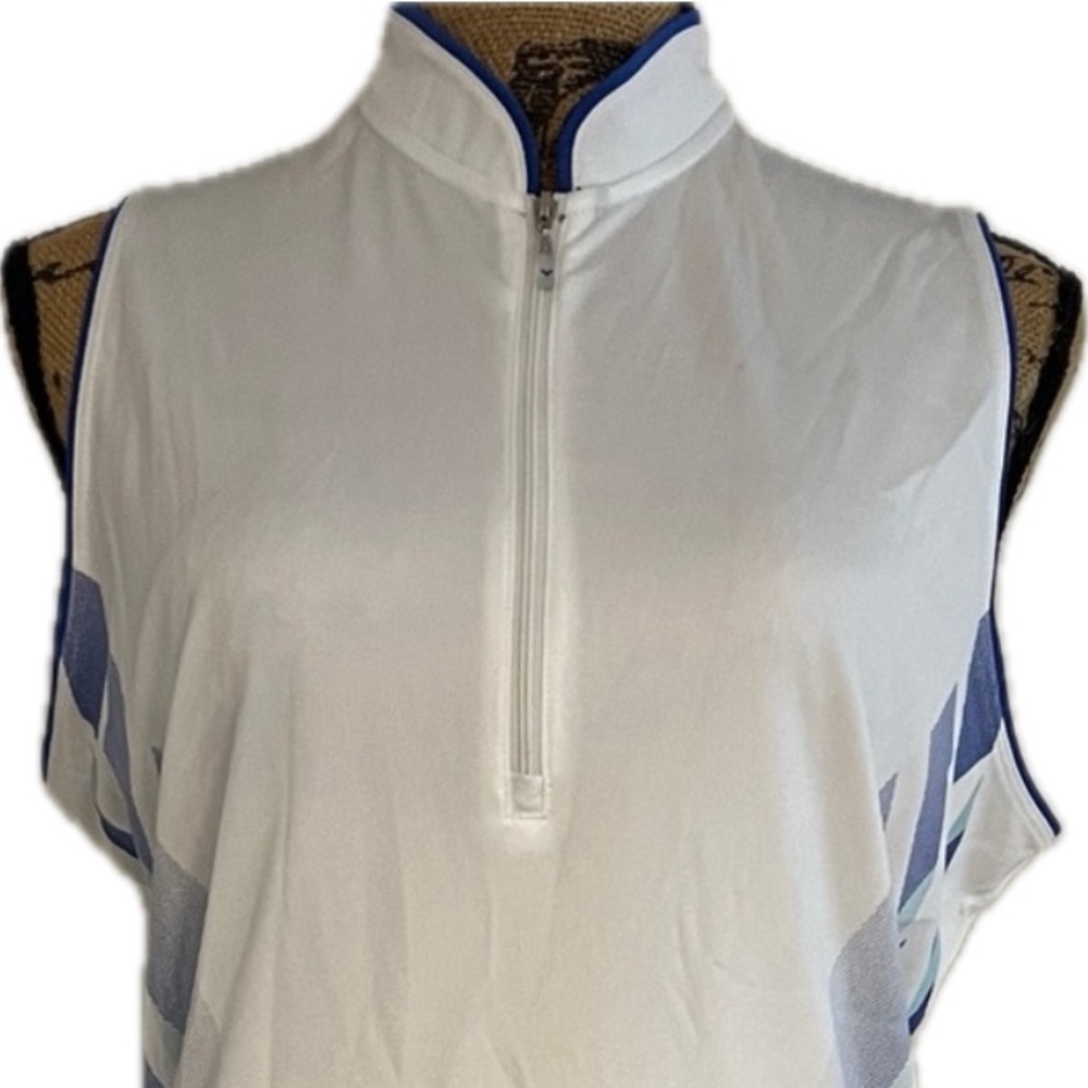 Callaway White and Blue Women's Tank Top